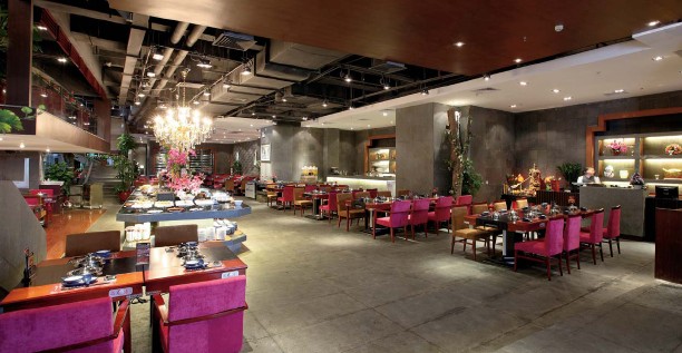 中式情緣酒店餐飲設(shè)計(jì)案例   上本臺(tái)灣涮涮鍋番禺店
