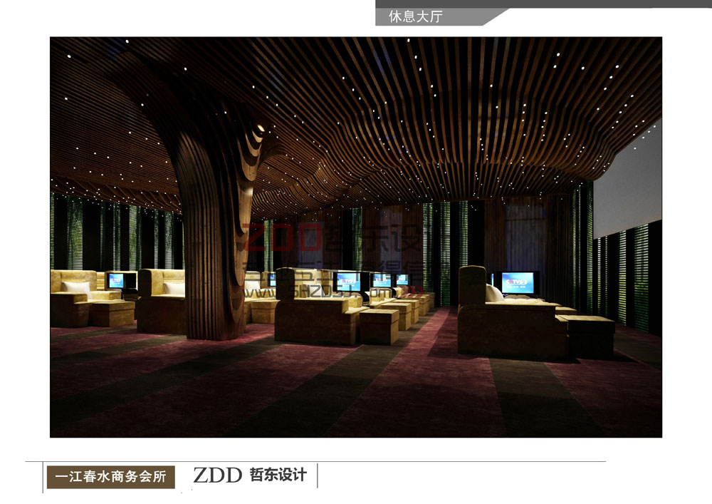 河南·滎陽(yáng)一江春水洗浴會(huì)所休息室設(shè)計(jì)