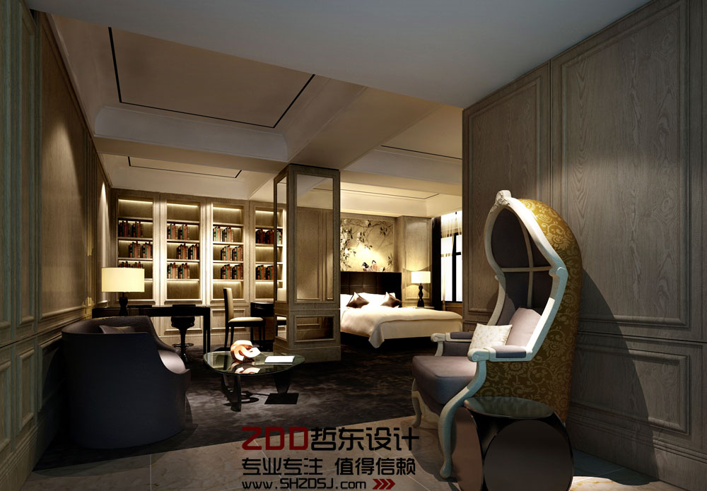 東方豪庭精品酒店豪華套房設(shè)計(jì)方案效果圖